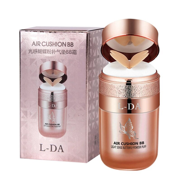 Light sensitive butterfly powder puff air cushion BB cream iciCosmetic
