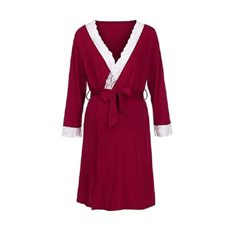 Women's maternity nursing nightie nightdress robe set