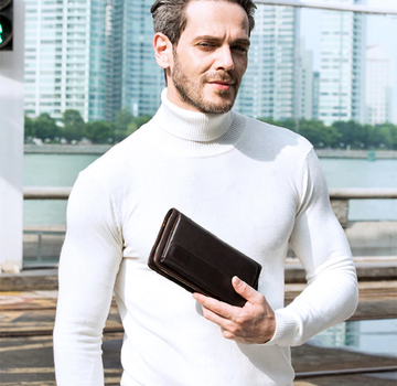 Men's Wallet Genuine Leather Clutch Bag
