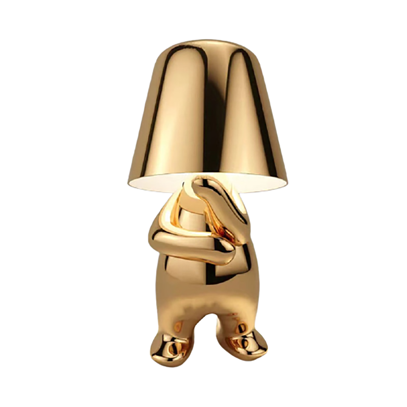 Thinker Golden Man Statue LED Table thinker Lamp