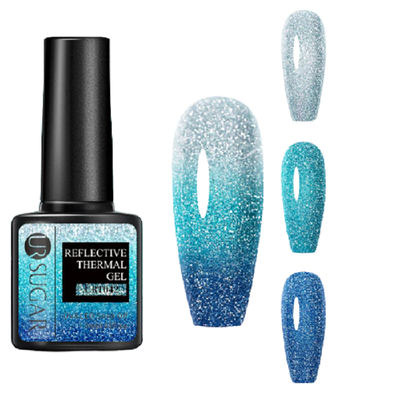 Thermal ultra-thin glitter color-chaging nail art gel iciCosmetic