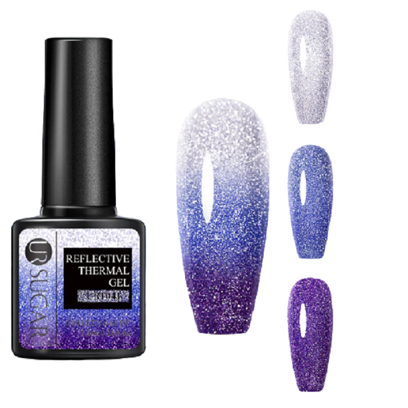 Thermal ultra-thin glitter color-chaging nail art gel iciCosmetic