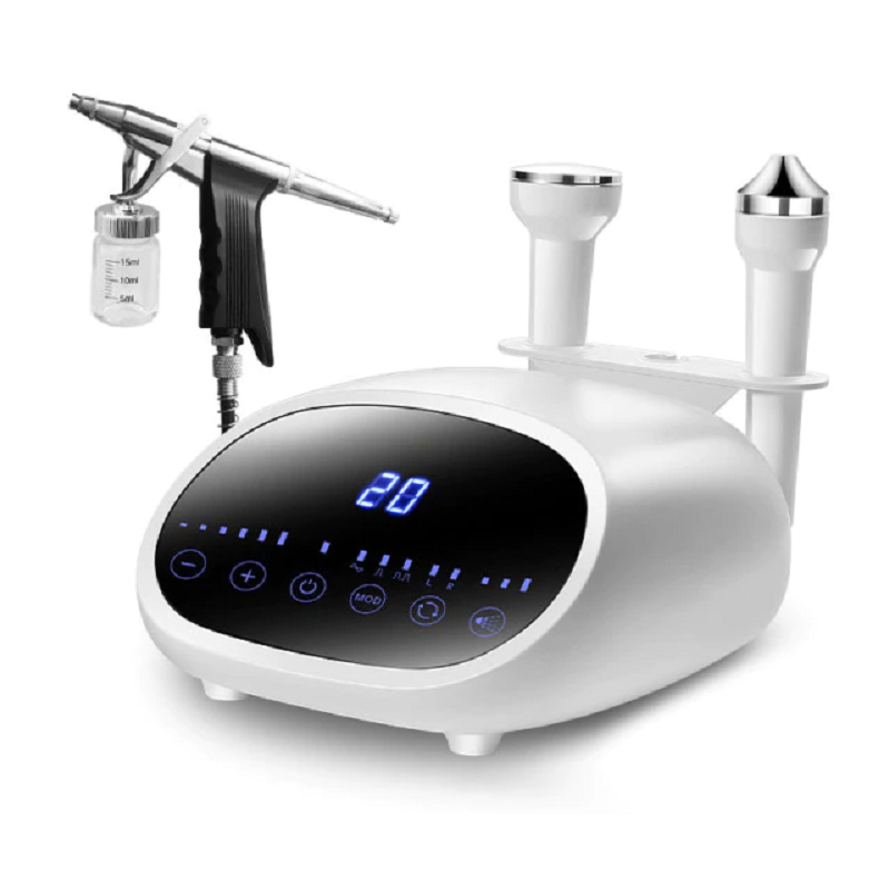 3 in 1 Ultrasonic vibration facial eyes massager oxygen injection spray gun iciCosmetic