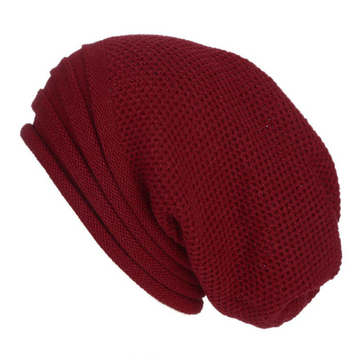 Winter baggy slouchy beanie hat wool knitted warm cap