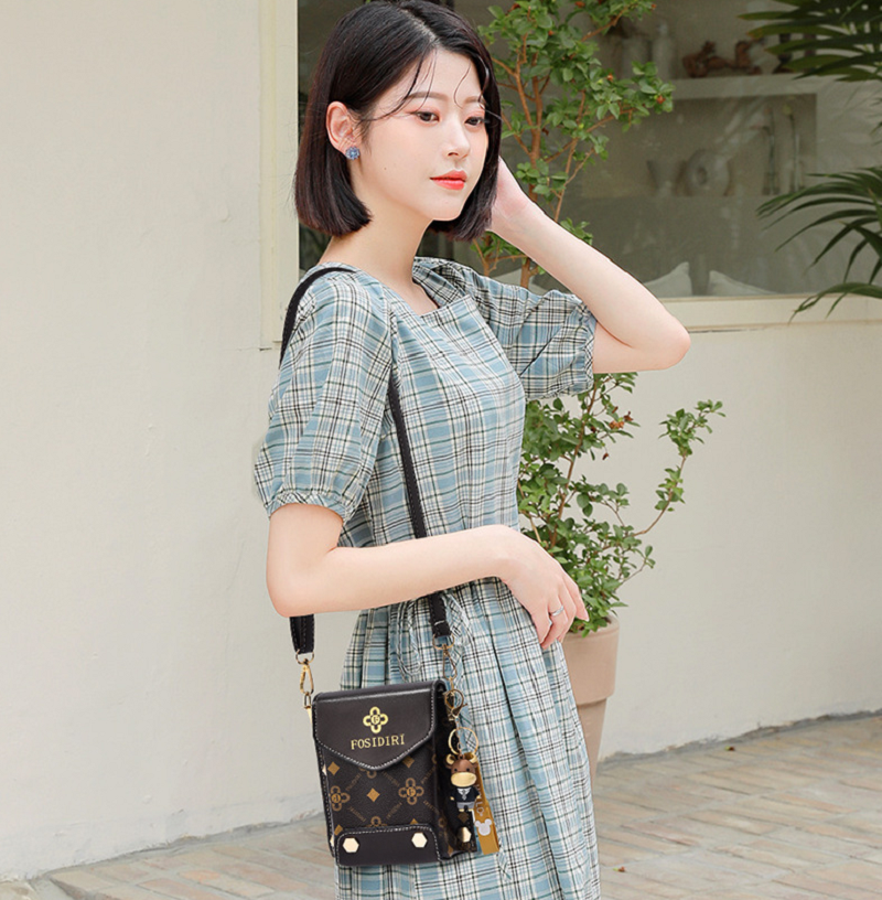 Luxury PU leather lady crossbody shoulder bag