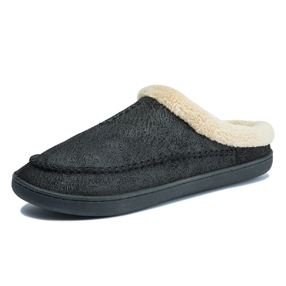 Men's Memory Foam Slippers Warm Fleece Shoes