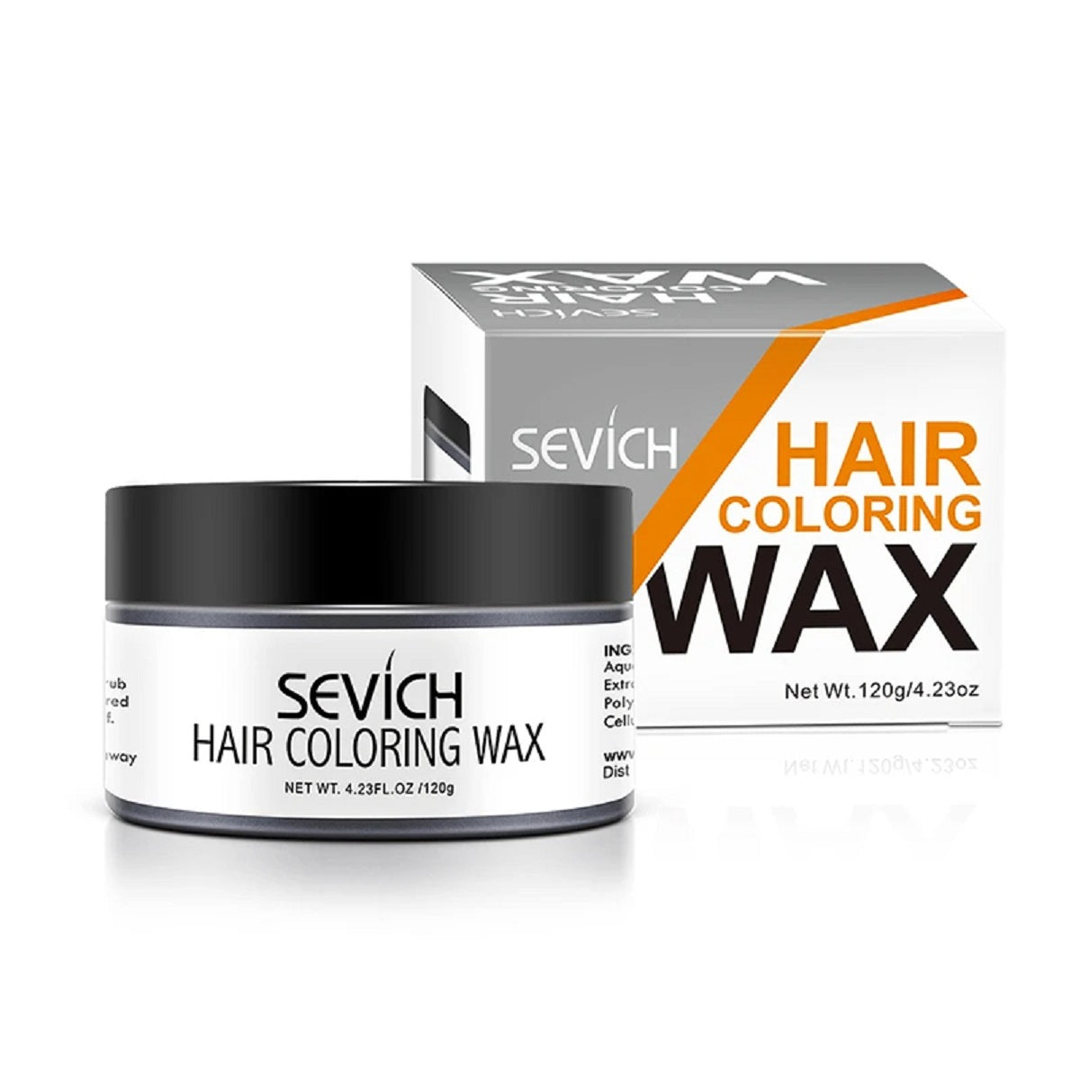 Temporary Hair Color Wax – One-Time Styling Mud Silver Grey Dye Cream