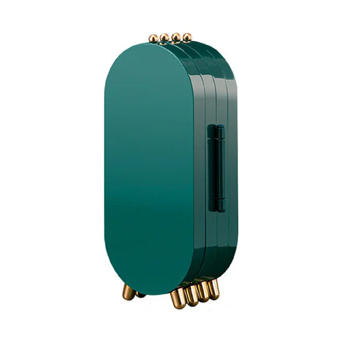 Foldable Jewelry Box Storage Organizer With Mirror