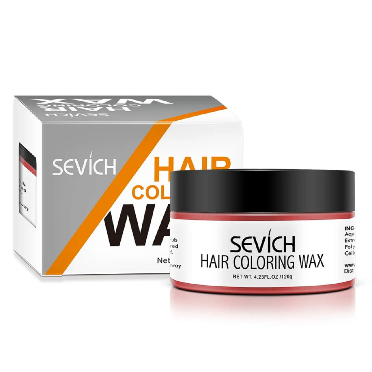 Temporary Hair Color Wax – One-Time Styling Mud Silver Grey Dye Cream