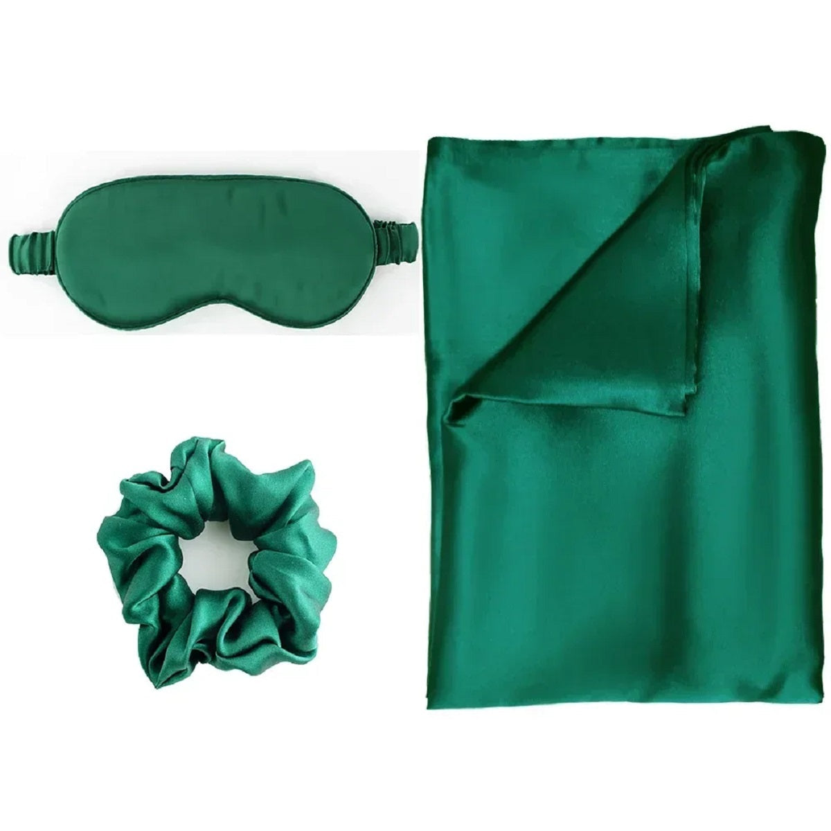 Pack Mulberry Silk Pillow Case for Hair and Eye Mask