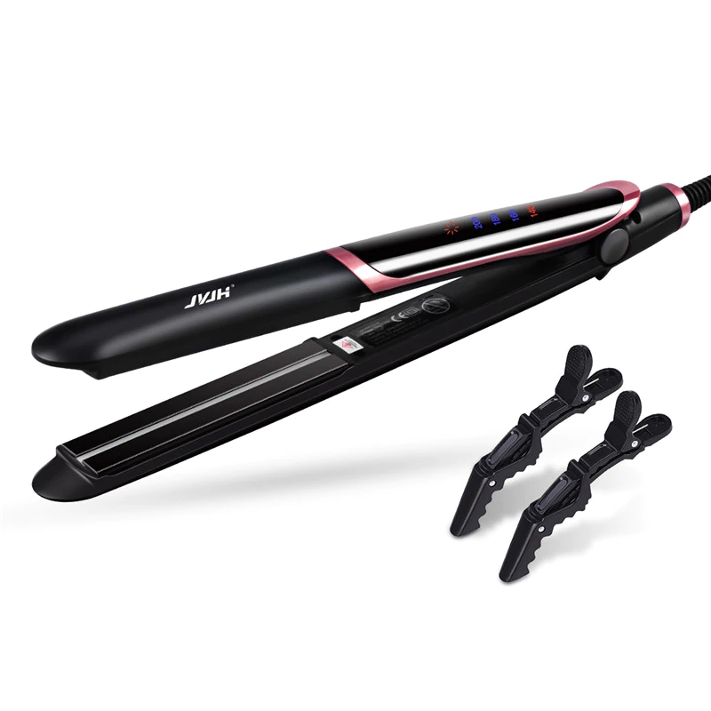 Professional Hair Straighting Curling Iron Corrugation LED Display