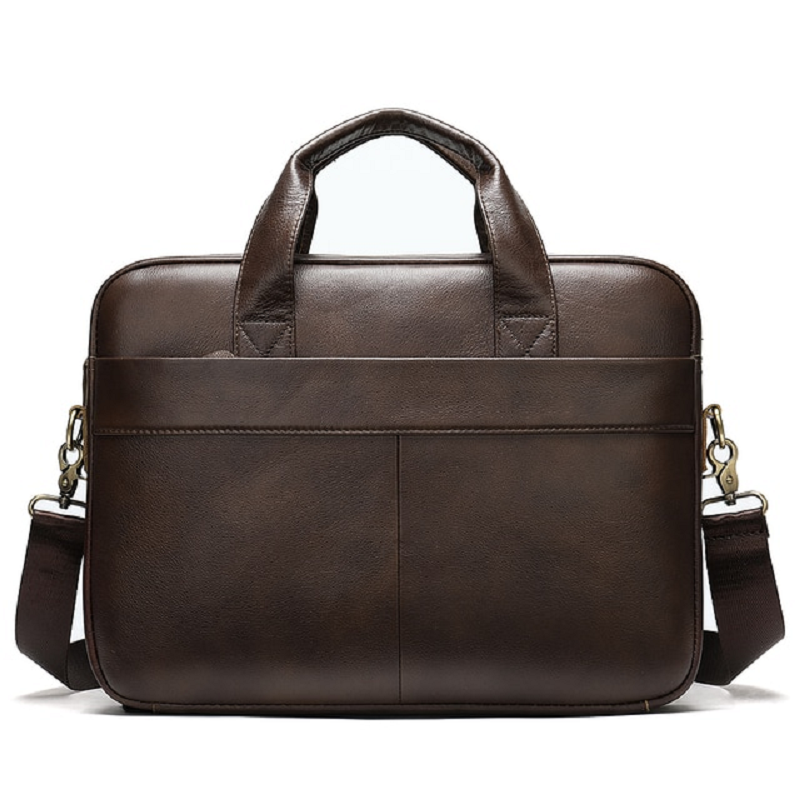 Genuine Leather Business Bag iciCosmetic