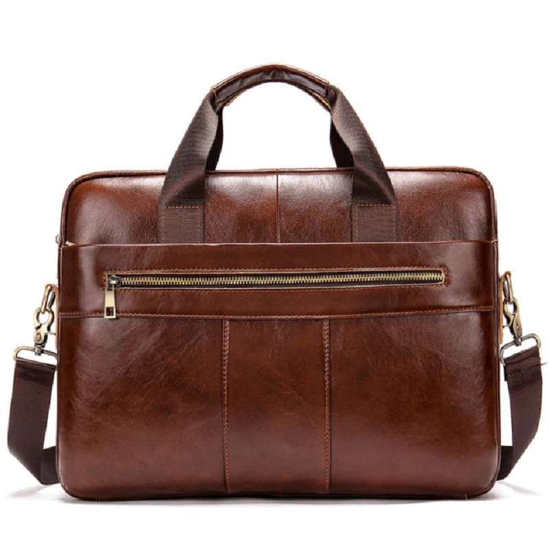 Genuine Leather Business Bag iciCosmetic