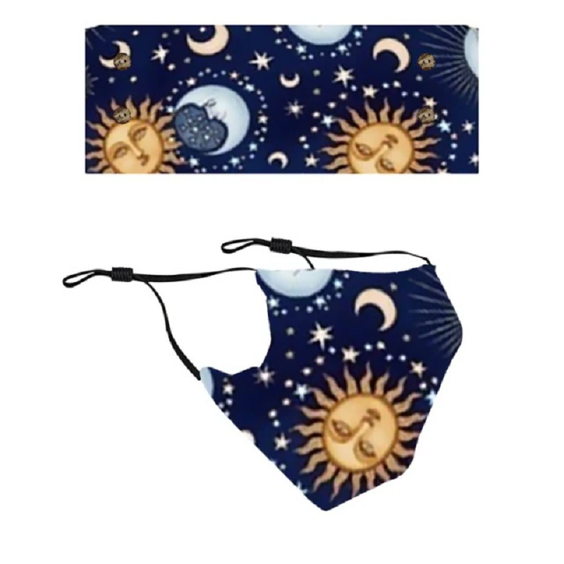 Fashion Tie Cycling Sweatband Yoga Hair Bands with mask