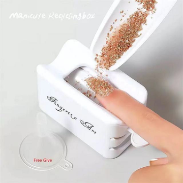 Nail art dip powder recycling container iciCosmetic