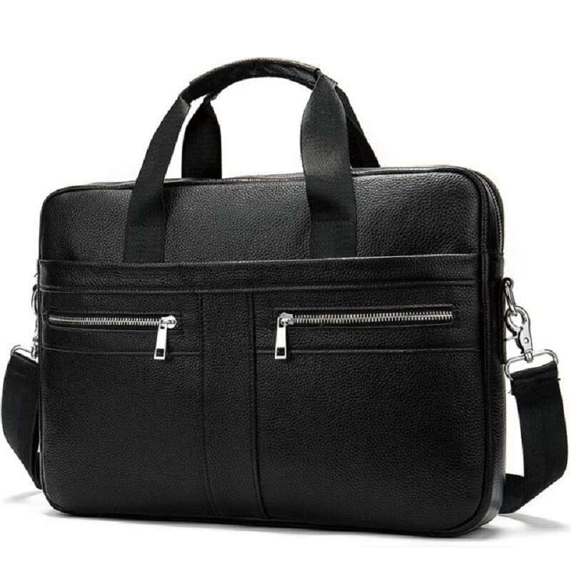 Genuine Leather Business Bag iciCosmetic