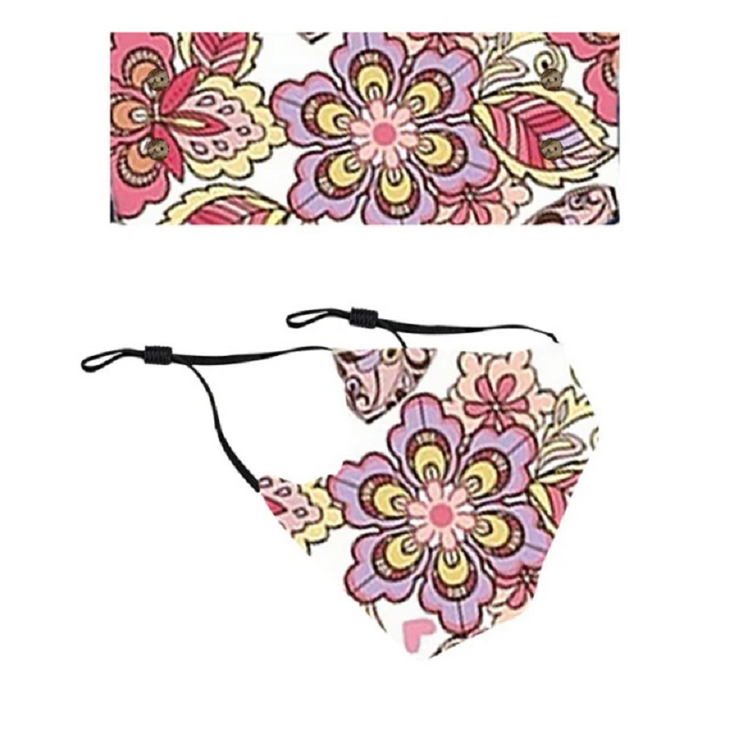 Fashion Tie Cycling Sweatband Yoga Hair Bands with mask