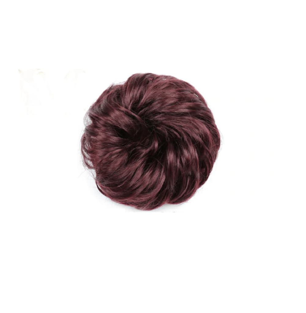 messy hair bun