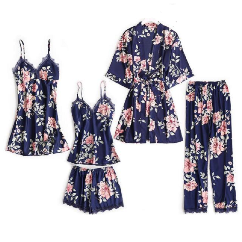 5pcs Women's pajamas sleep set iciCosmetic