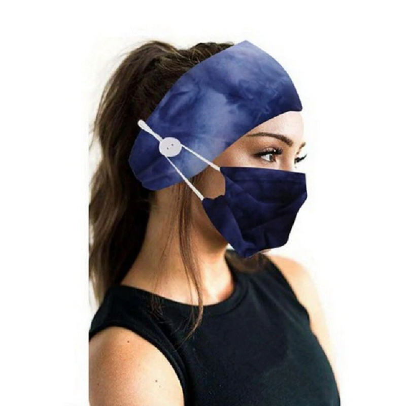 Fashion Tie Cycling Sweatband Yoga Hair Bands with mask