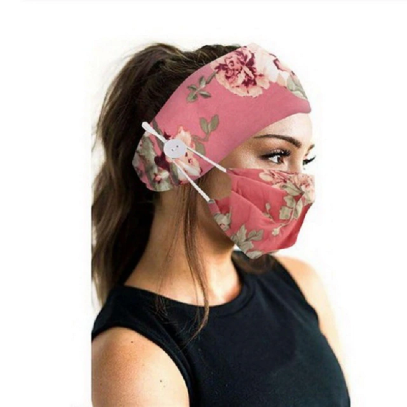 Fashion Tie Cycling Sweatband Yoga Hair Bands with mask