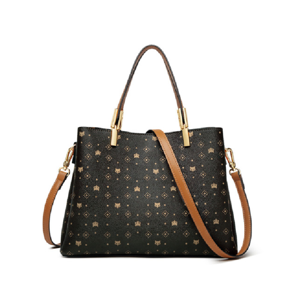 Business lady elegant artificial leather ladies top-handle bags iciCosmetic