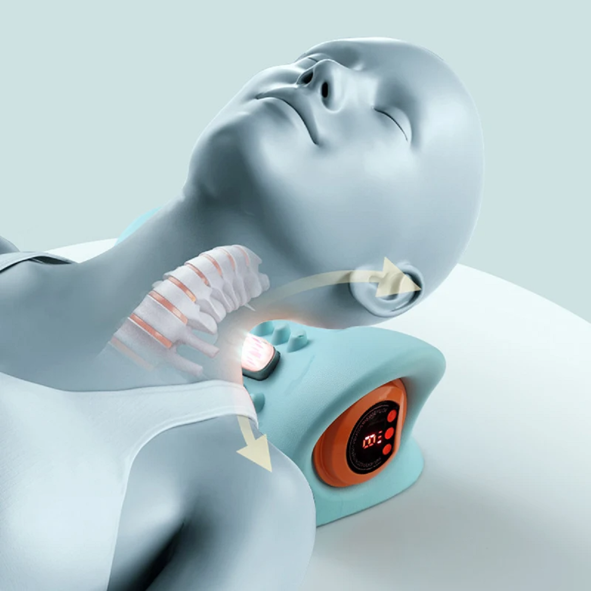 Portable Neck and Head Acupoint Massage Pillow