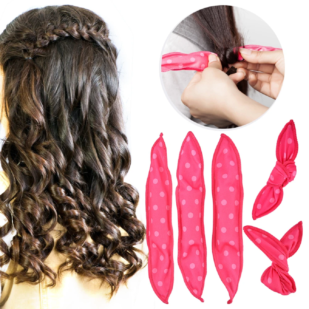 Sponge Pillow Soft Hair Curlers Rollers DIY Styling Tools