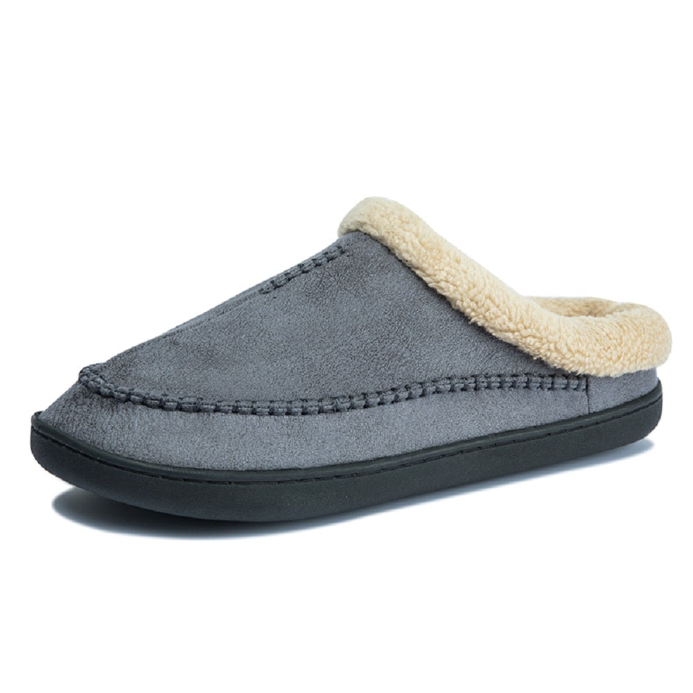 Men's Memory Foam Slippers Warm Fleece Shoes