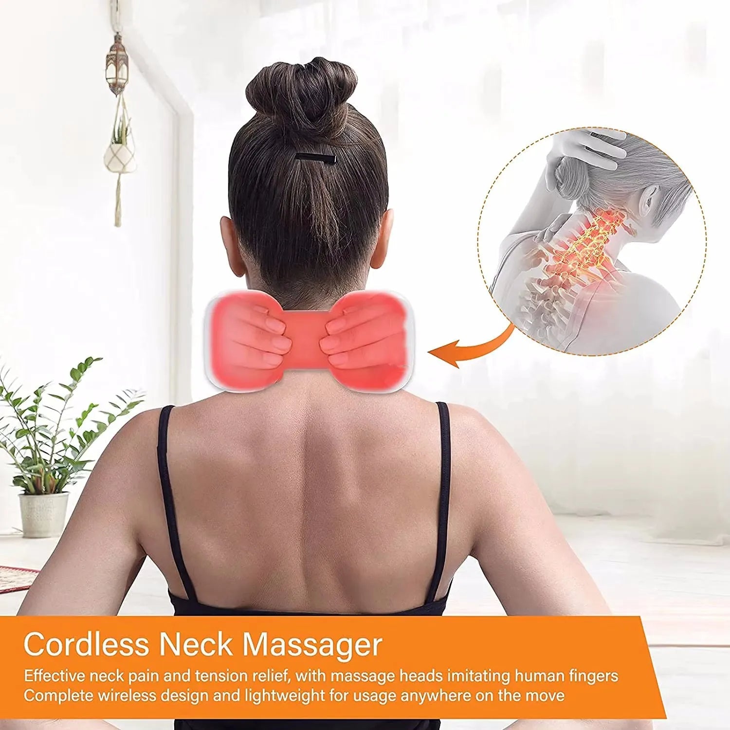 Shiatsu Neck and Shoulder Massager Heated Deep-Kneading