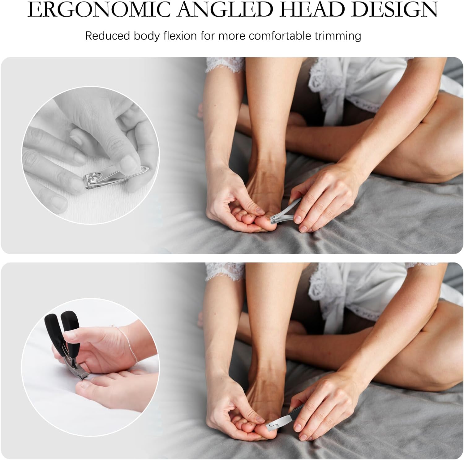 Stainless Steel Fingernail Clipper – Heavy-Duty Concave Blade Design