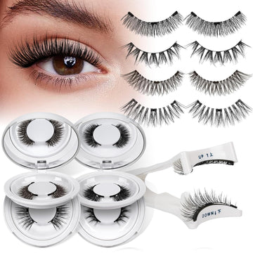 Natural Look Soft Magnetic Eyelashes Kit – No‑Glue Reusable 3D Lashes