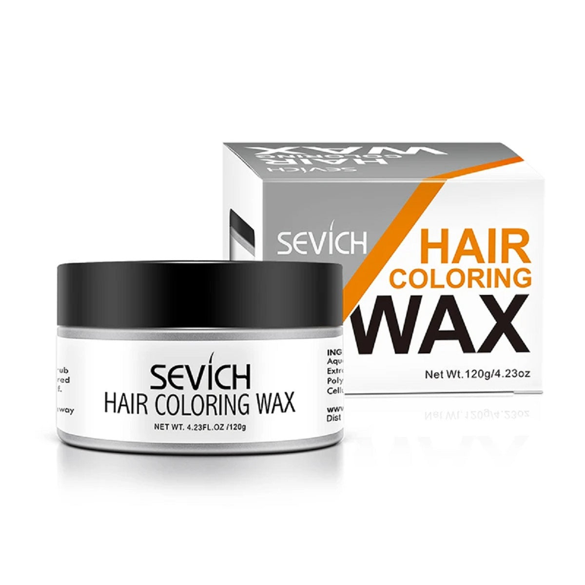 Temporary Hair Color Wax – One-Time Styling Mud Silver Grey Dye Cream