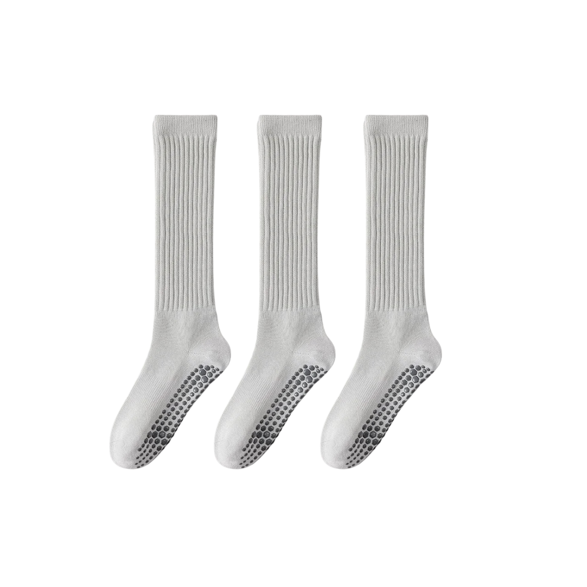 Women’s 3 Pairs Winter Cotton Socks – Warm Knee-High Non-Slip