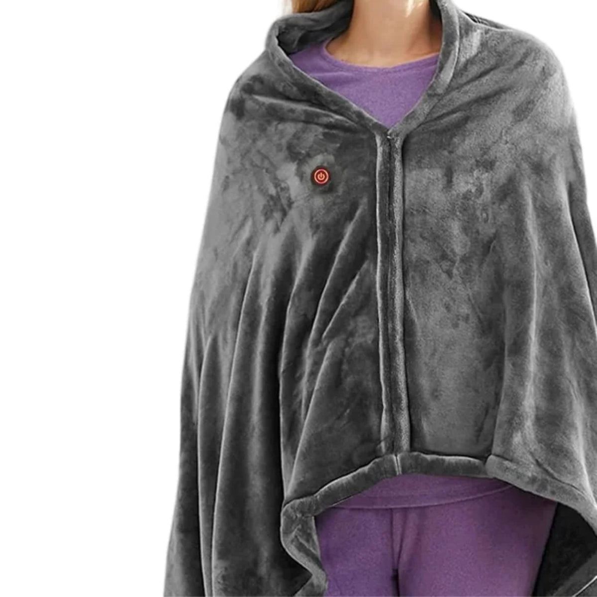 USB Wearable Heated Blanket – 3-Level Washable Winter Warmer for Home and Office