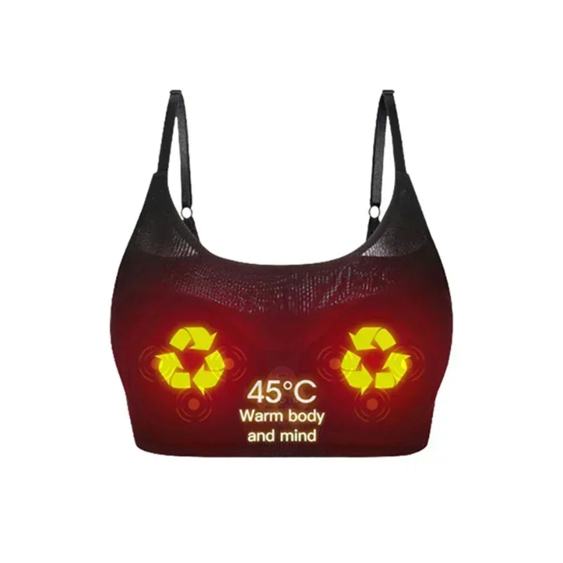 Electric Breast Massager Bra – Heating Vibration and Hot Compress for Chest Care