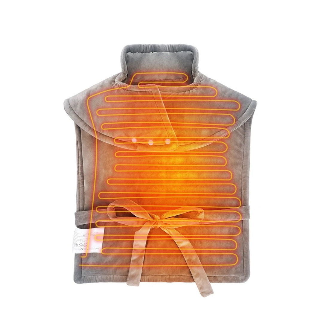 Electric Heated Shawl – 3-Level Neck Back and Waist Warmer