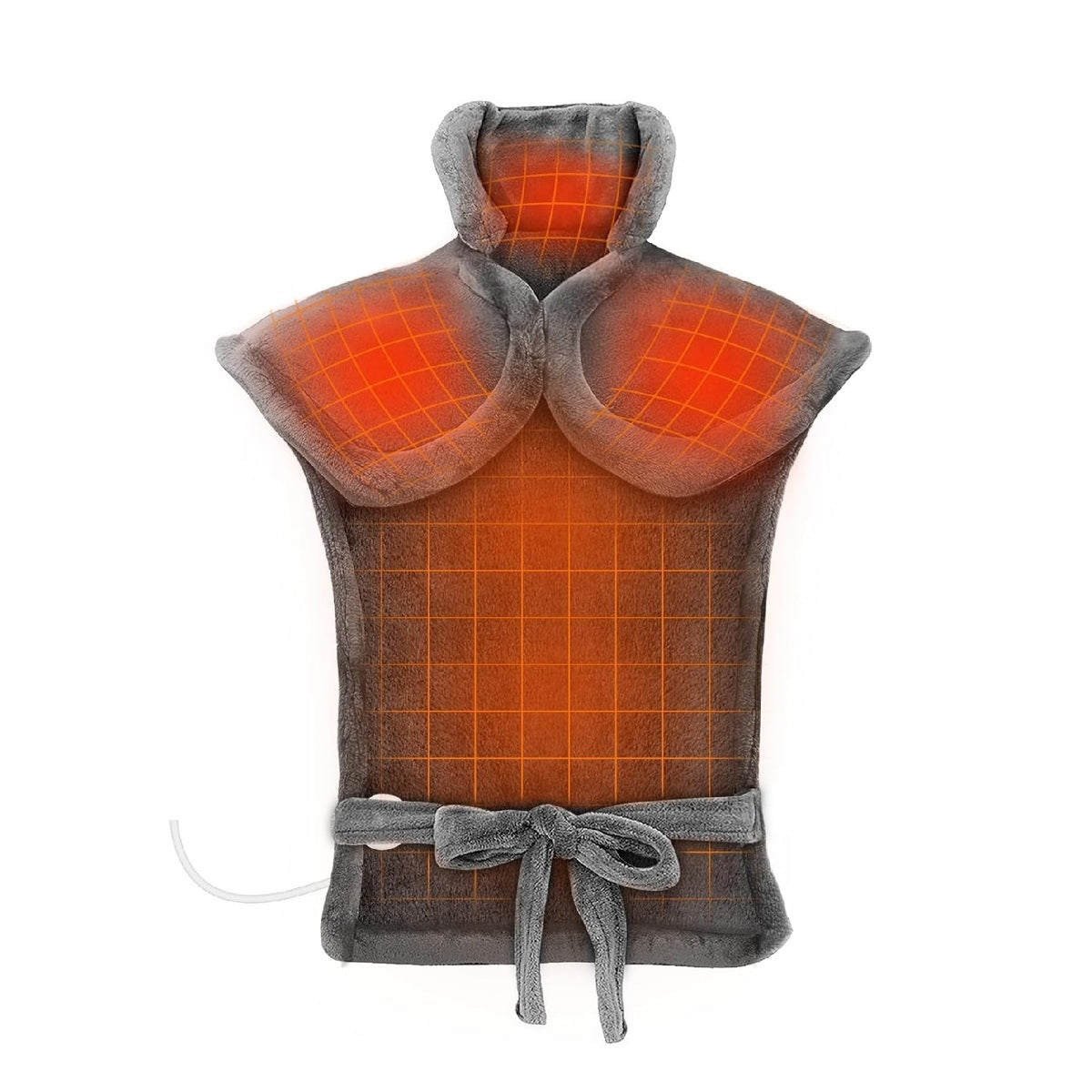 Electric Heated Shawl – 3-Level Neck Back and Waist Warmer