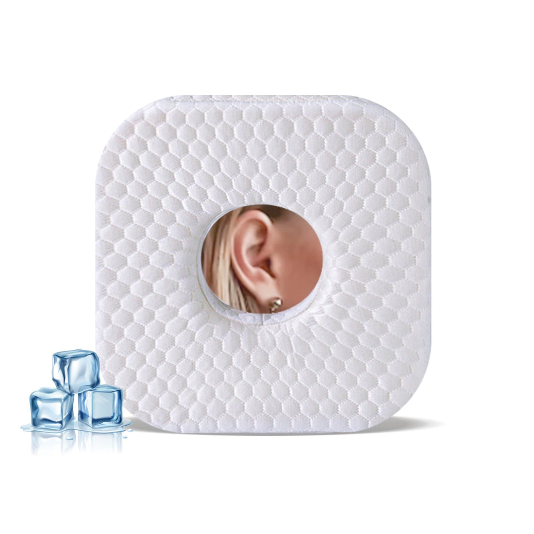 Memory Foam Ear Pillow with Ear Hole