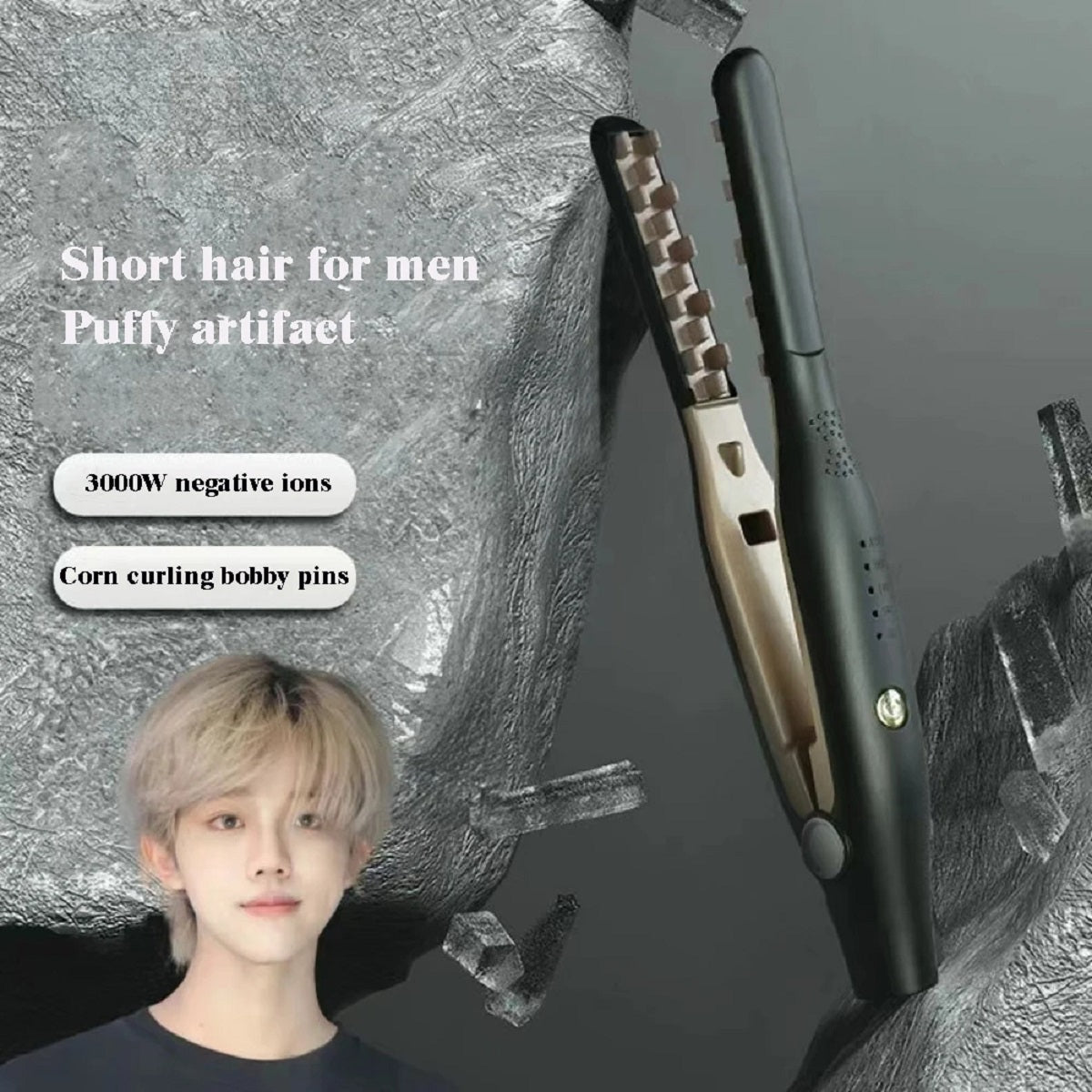3D Ceramic Hair Crimper Iron – Professional Volumizer and Texturizer