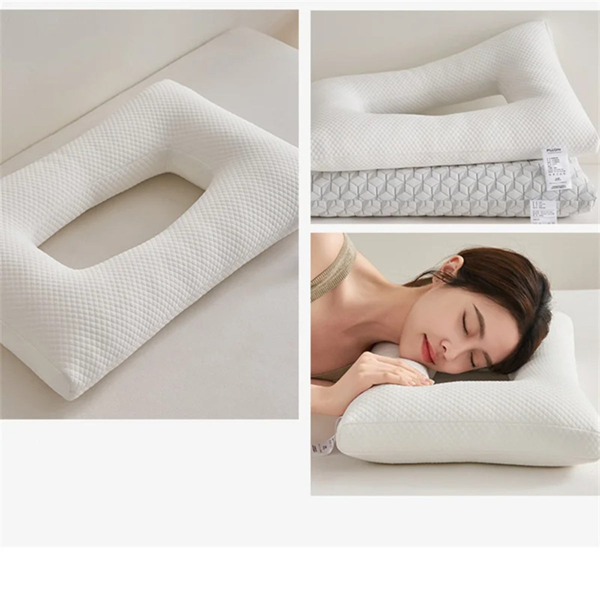 Ear Protection ear piercing Pillow – Side Sleeping Cushion with Ear Hole