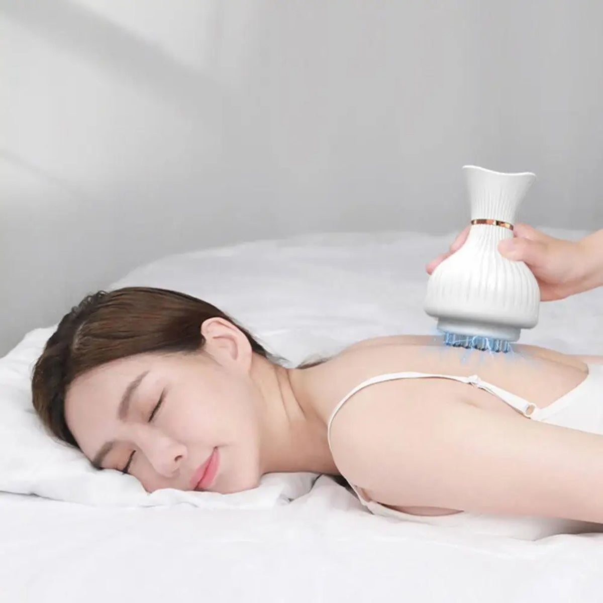 Electric Meridian Brush – Slimming Microcurrent Massager and Hot Scraping Tool