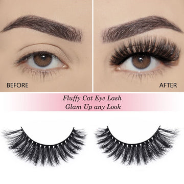 3D Mink Lashes – Fluffy Handmade False Eyelashes for Natural Long Look