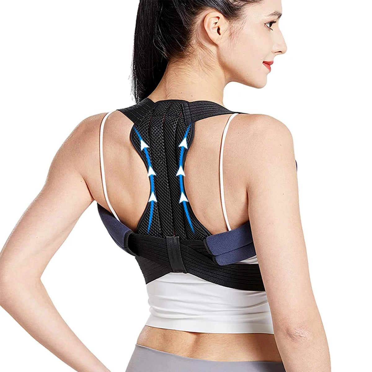 Adjustable Back Support Brace – Posture Corrector for Neck Back And Shoulders