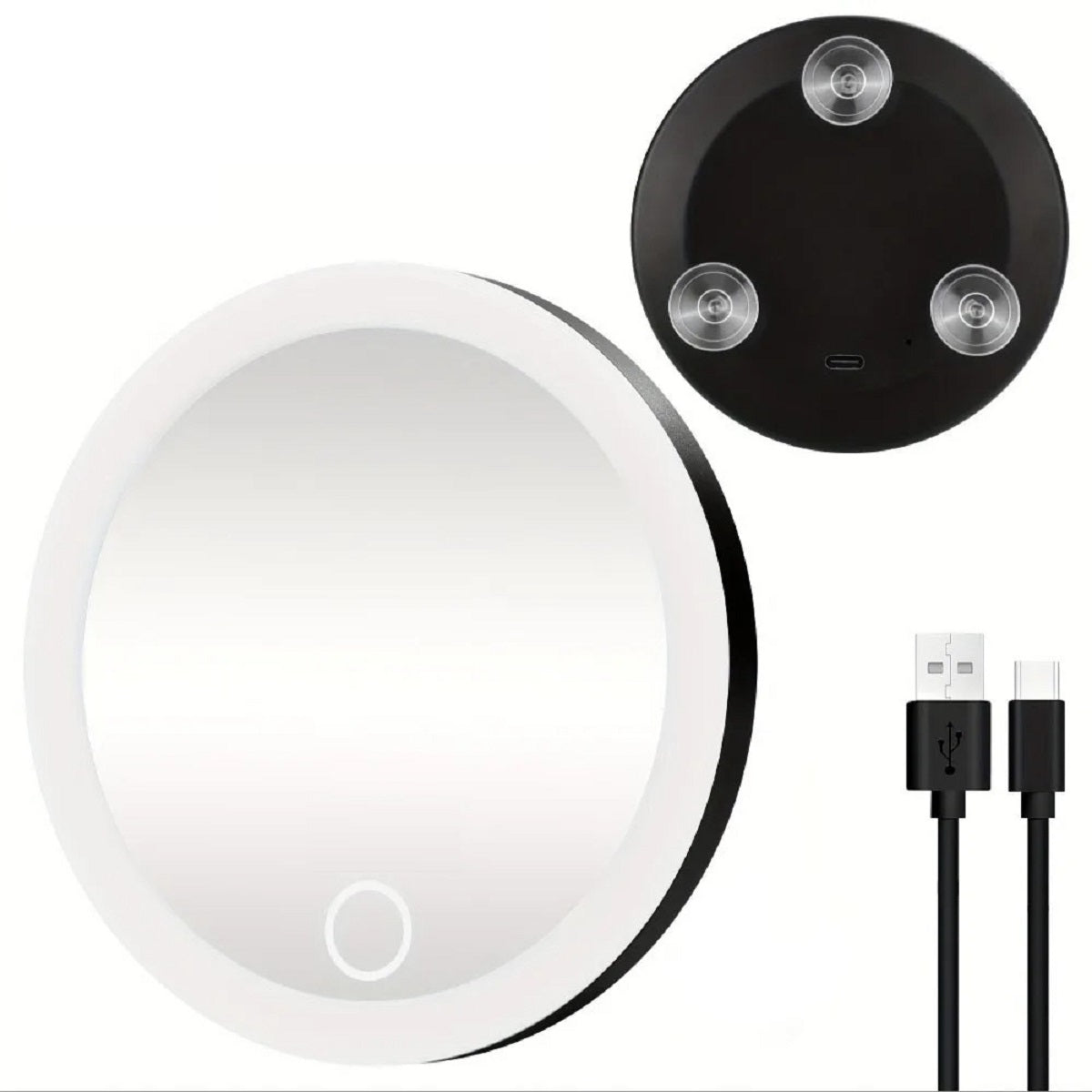 Rechargeable 6-Inch LED Vanity Mirror – Magnifying Power