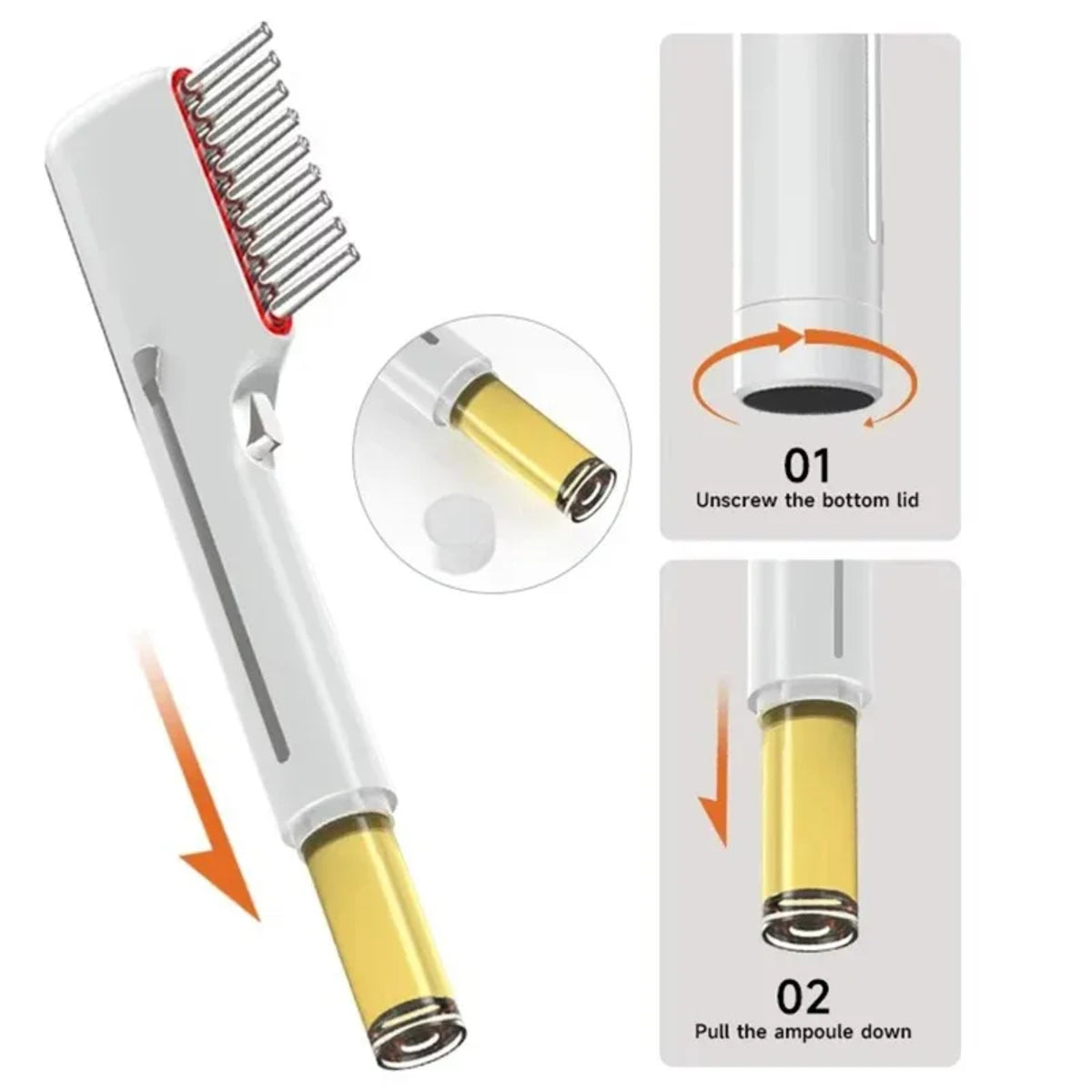 Electric LED Massage Comb – Red Light Hair Brush for Growth and Anti-Hair Loss