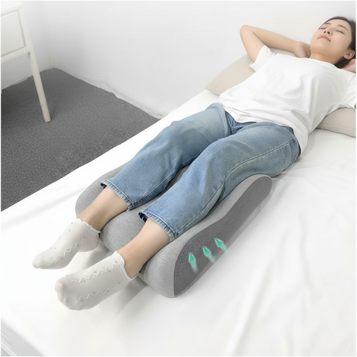 Memory Foam Leg Pillow – Foot Raiser Cushion for Stress Relief & Pregnancy