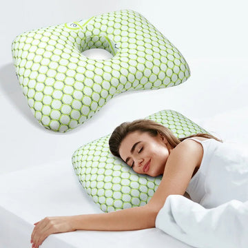 Ear Pillow with Ear Hole – Side Sleeper Pressure Relief for Adults and Seniors