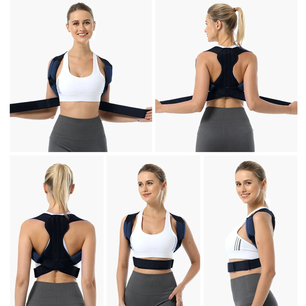 Adjustable Back Support Brace – Posture Corrector for Neck Back And Shoulders