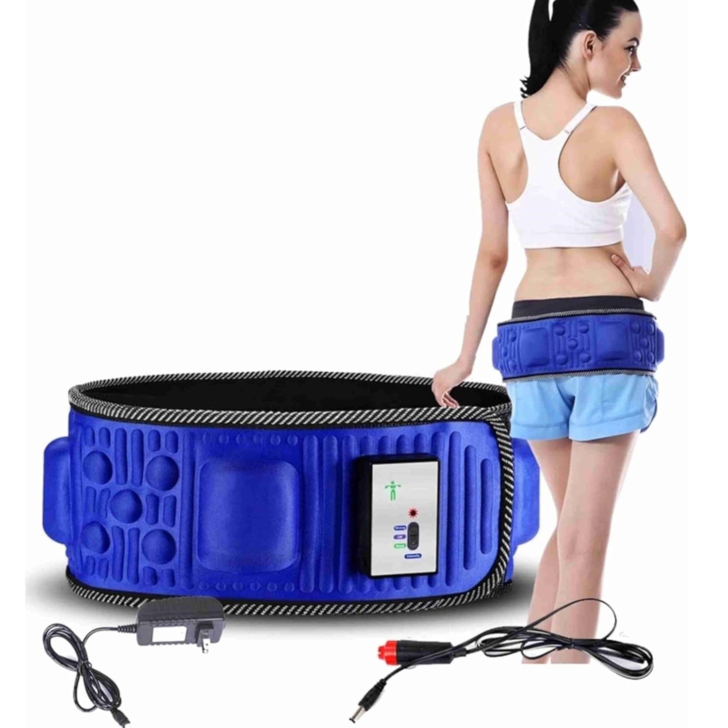 Electric Abdominal Vibration Massage Belt – Waist Massager and Muscle Stimulator
